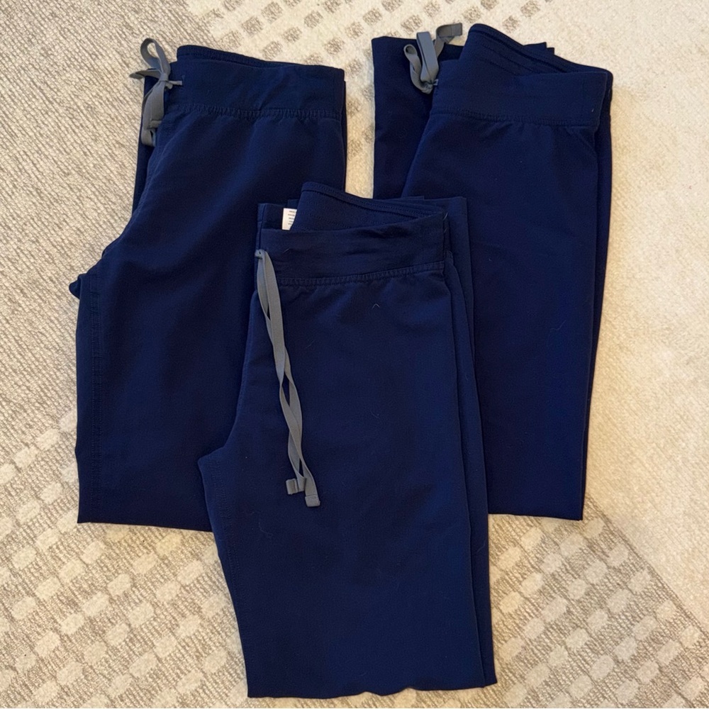 Set of Three - Figs Basic Scrubs - size XS, navy, Style no. T210003